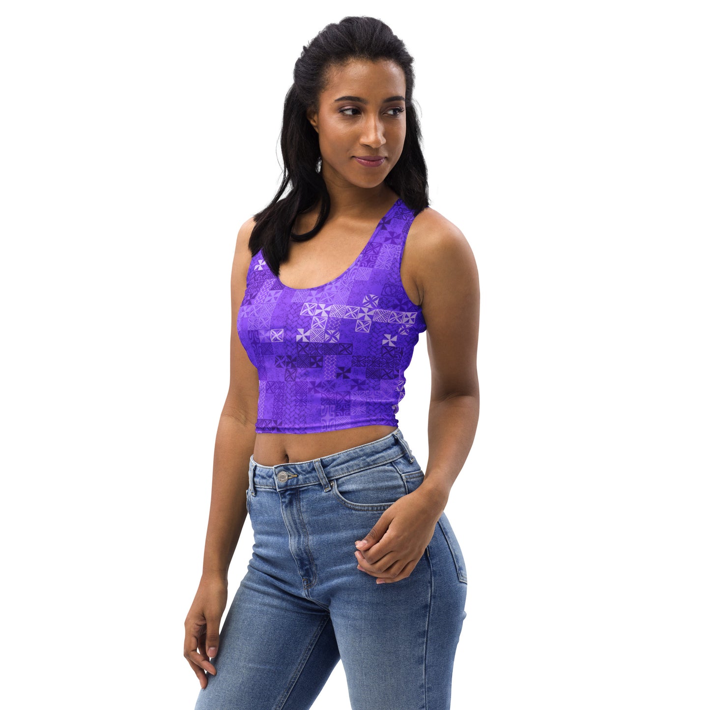 Tapa Tuesday Purple Crop Top