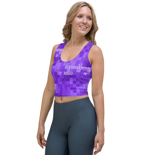 Tapa Tuesday Purple Crop Top