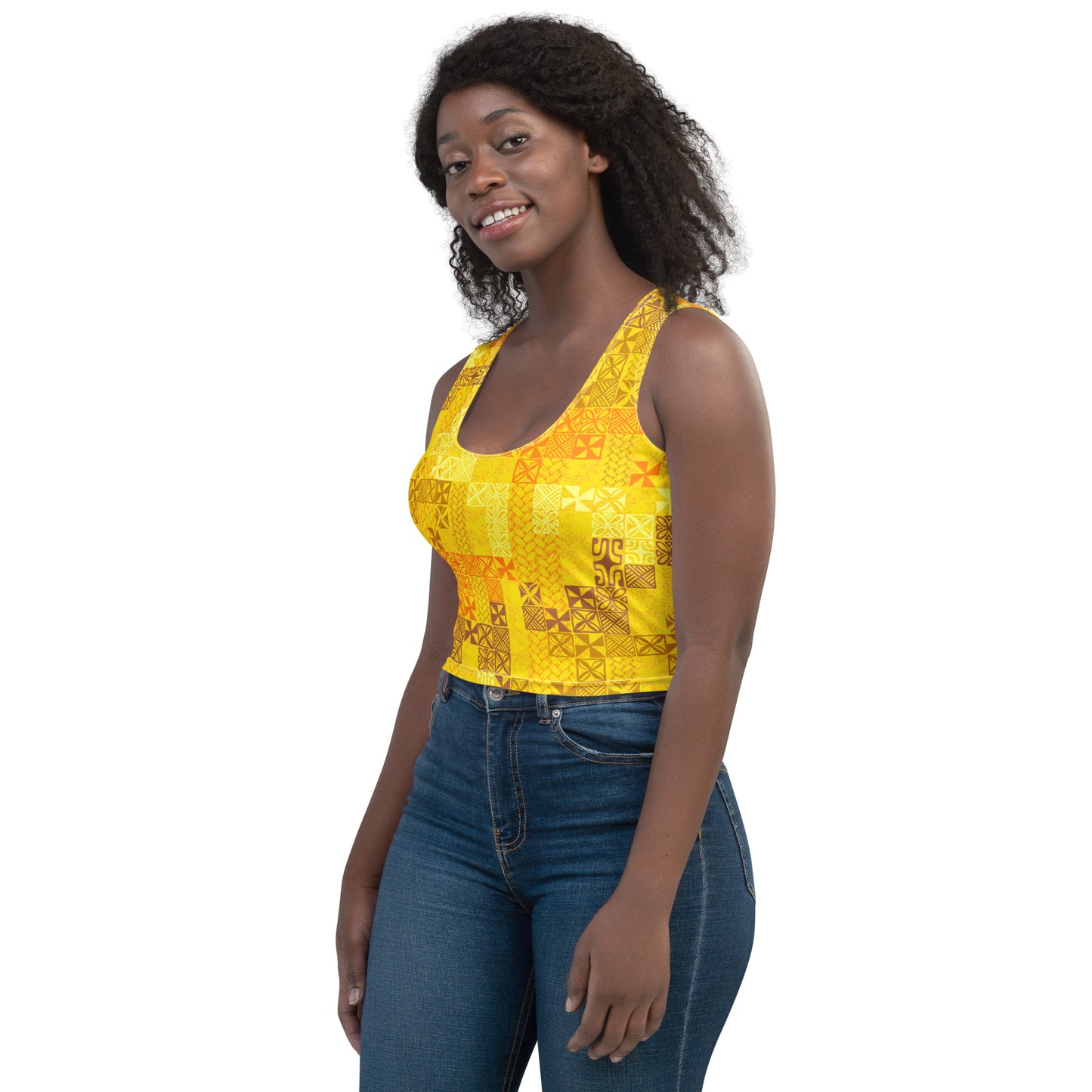 Tapa Tuesday Yellow Crop Top