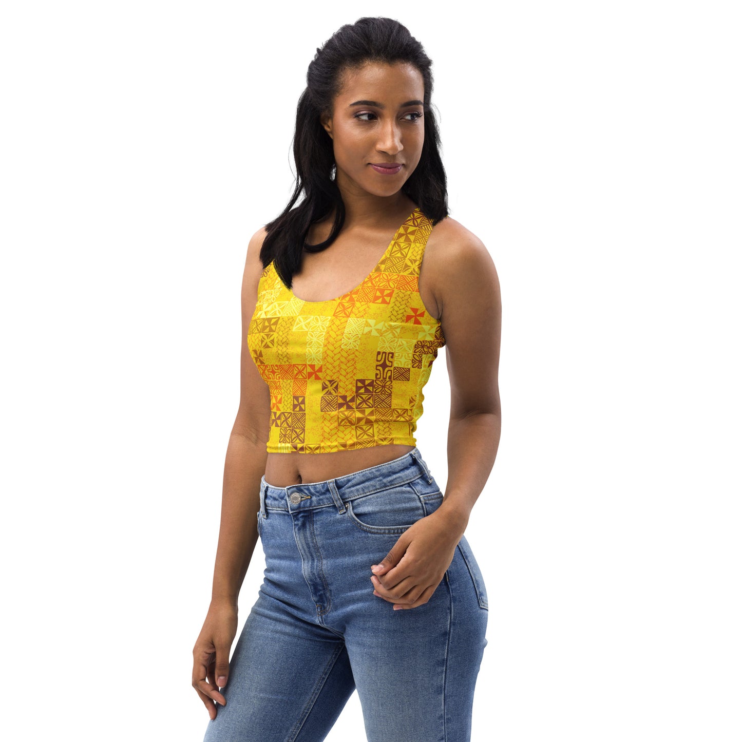 Tapa Tuesday Yellow Crop Top