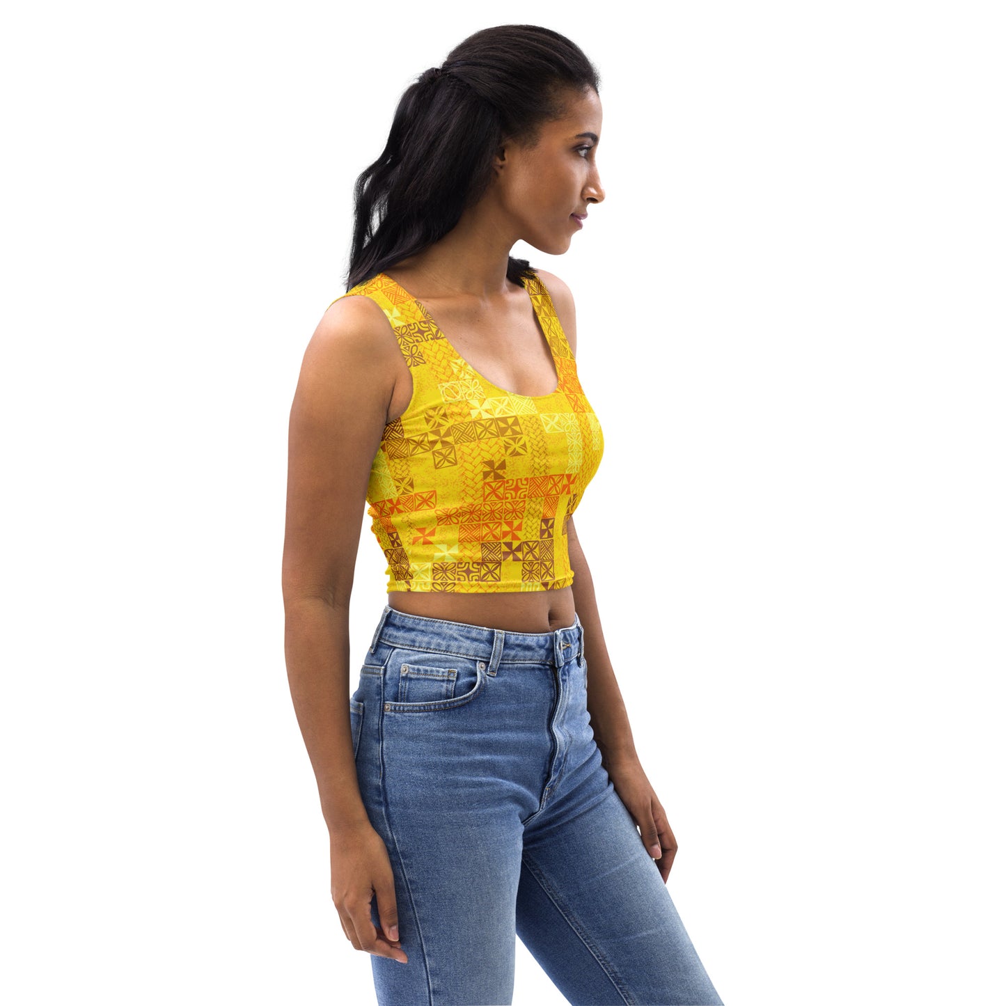 Tapa Tuesday Yellow Crop Top