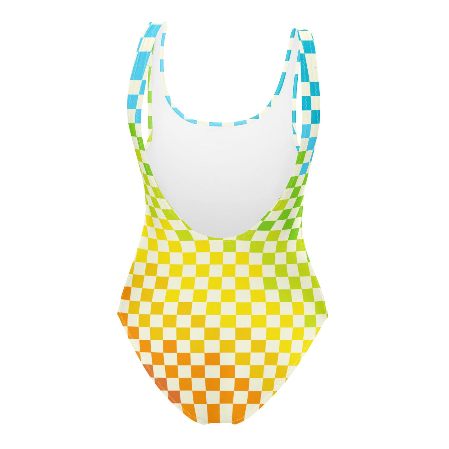 Warm & Cool Check One-Piece Swimsuit