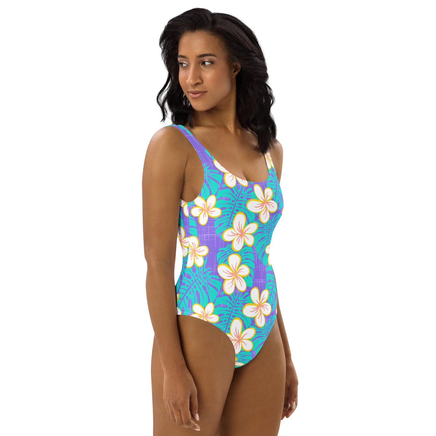 Ube Blue One-Piece Swimsuit