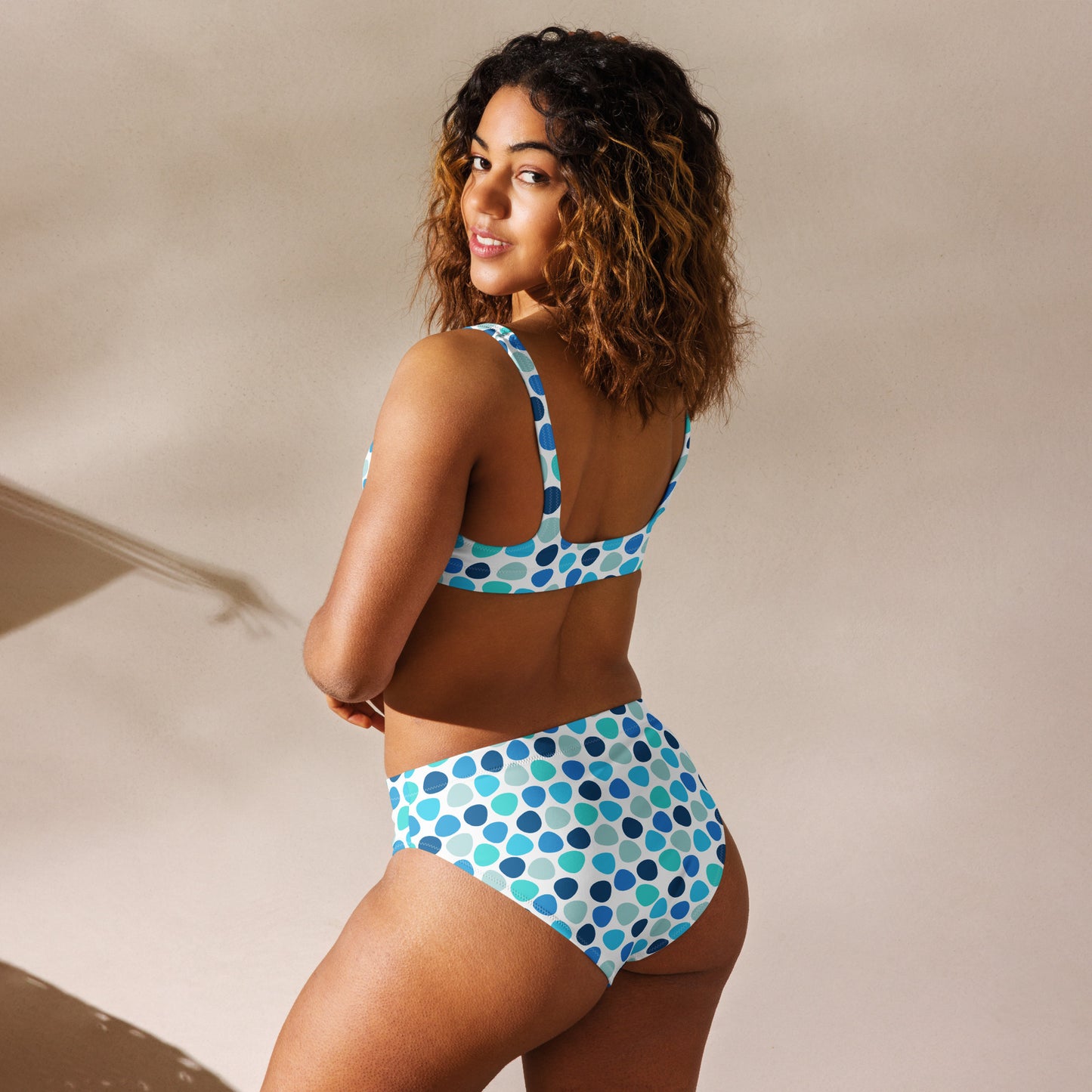 Blue Pepple Recycled high-waisted bikini