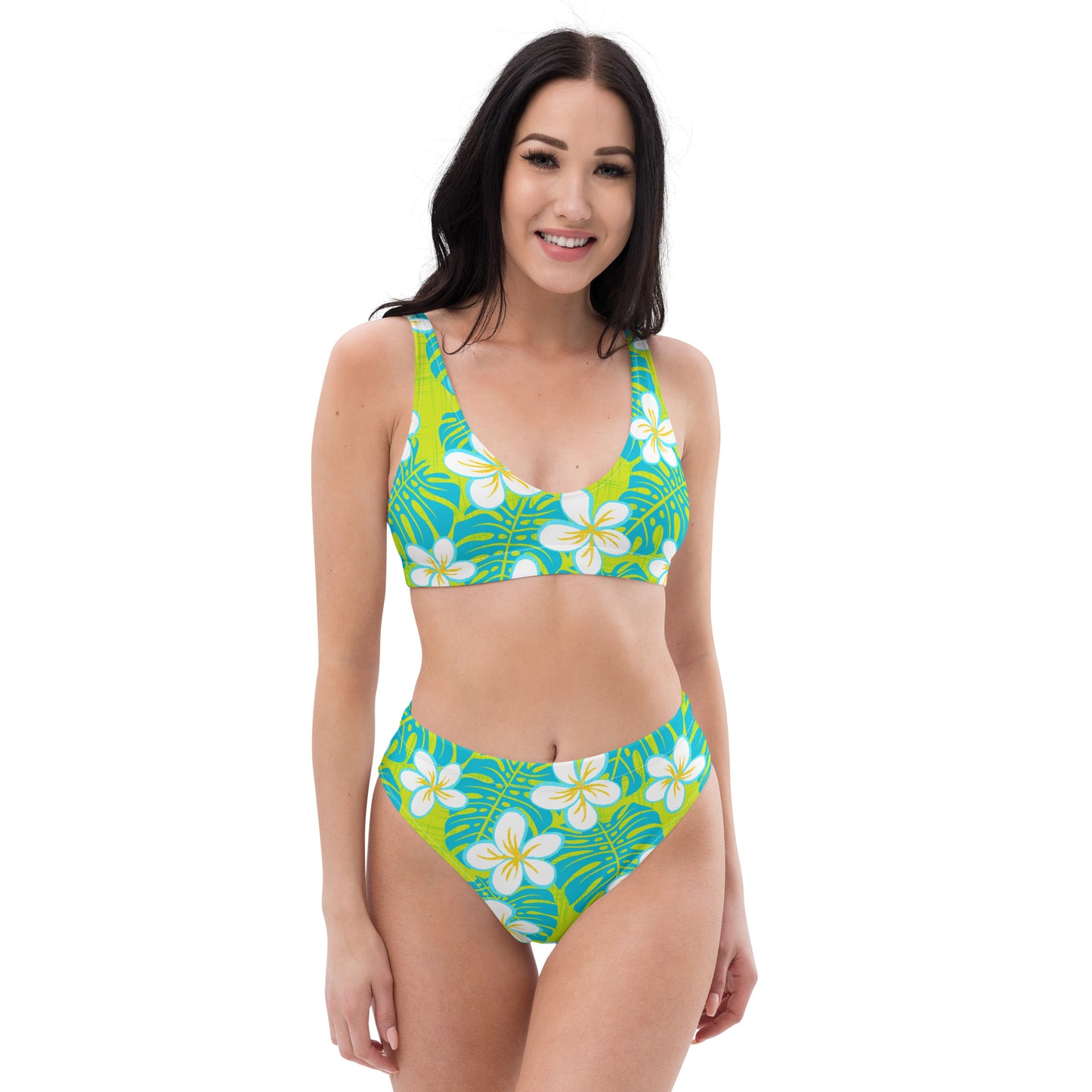 My Blue Heaven Recycled high-waisted bikini