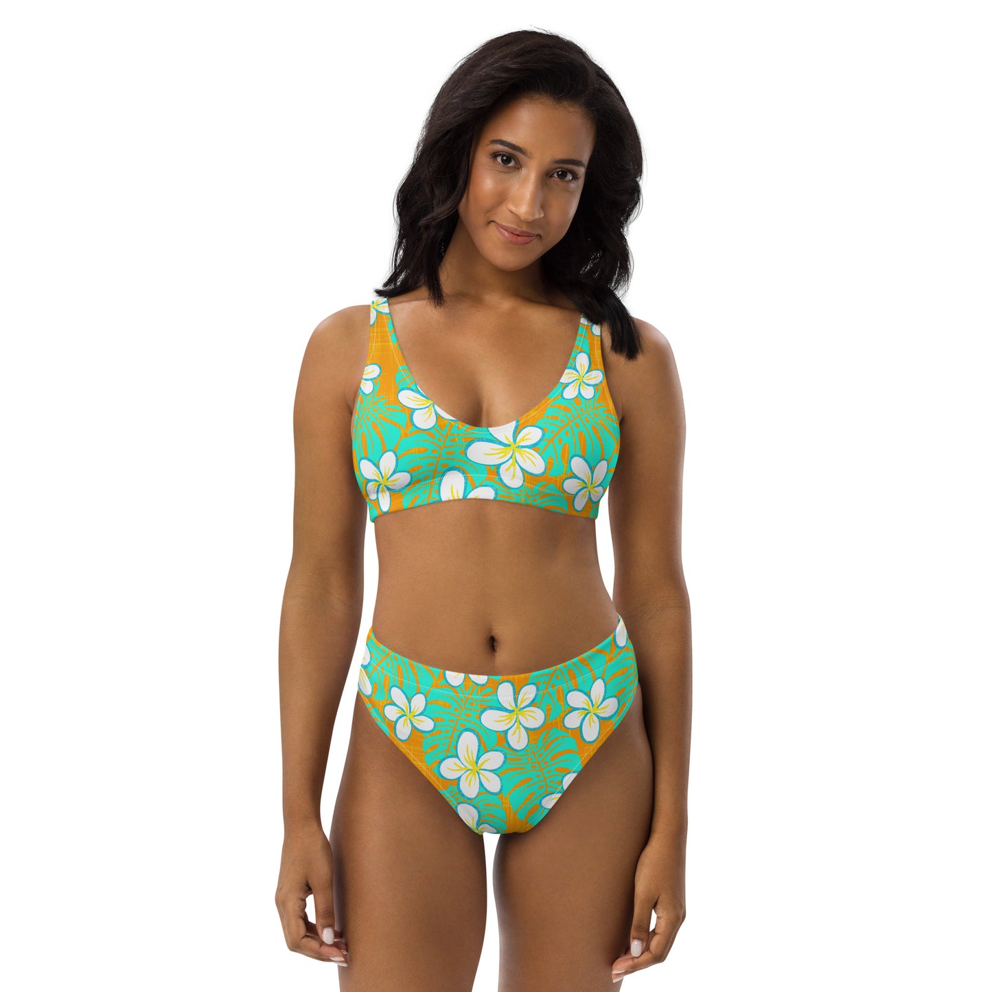 Get Tropical Recycled high-waisted bikini