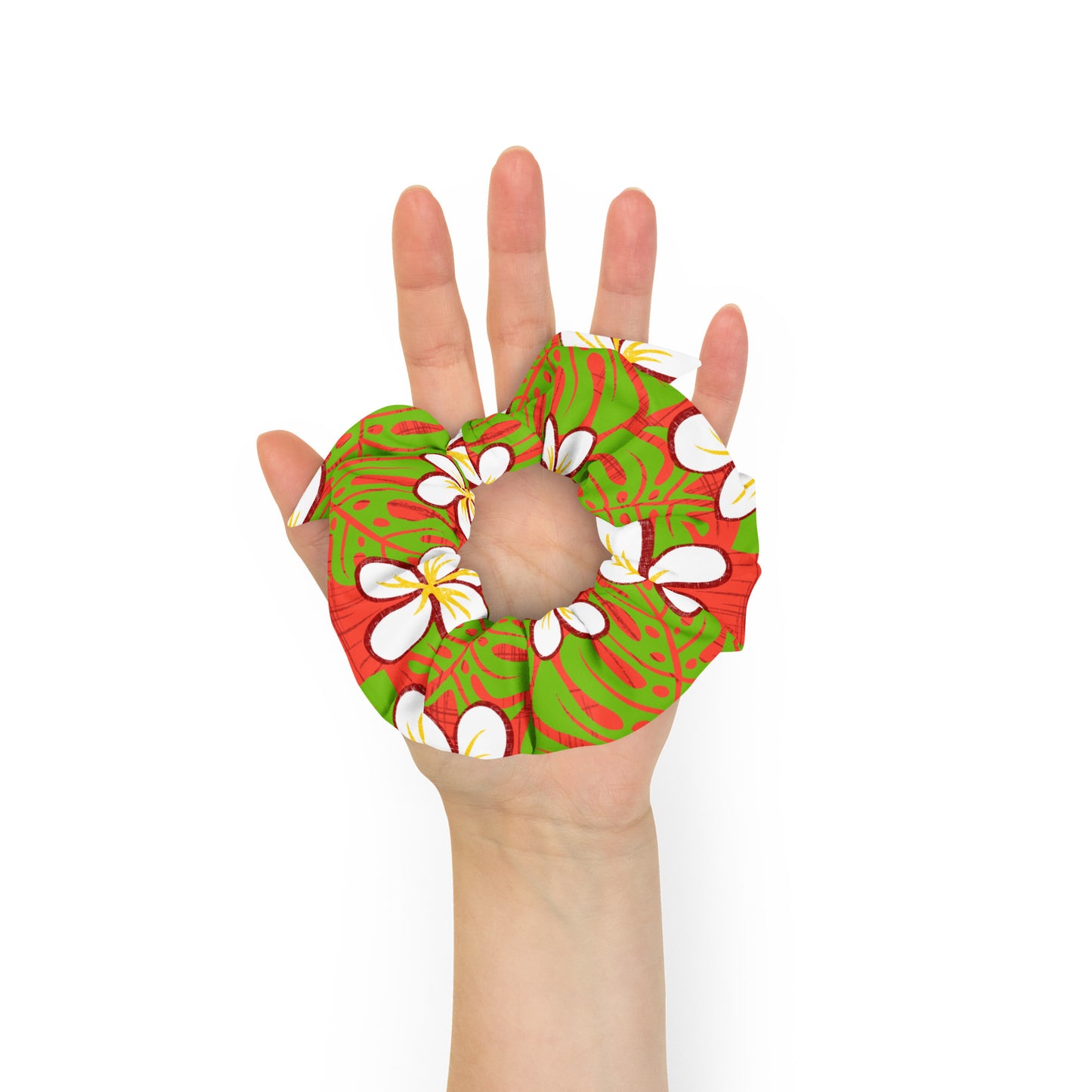 Kalikimaka Recycled Scrunchie