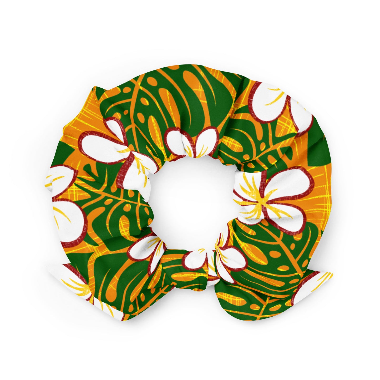 Oahu October Recycled Scrunchie