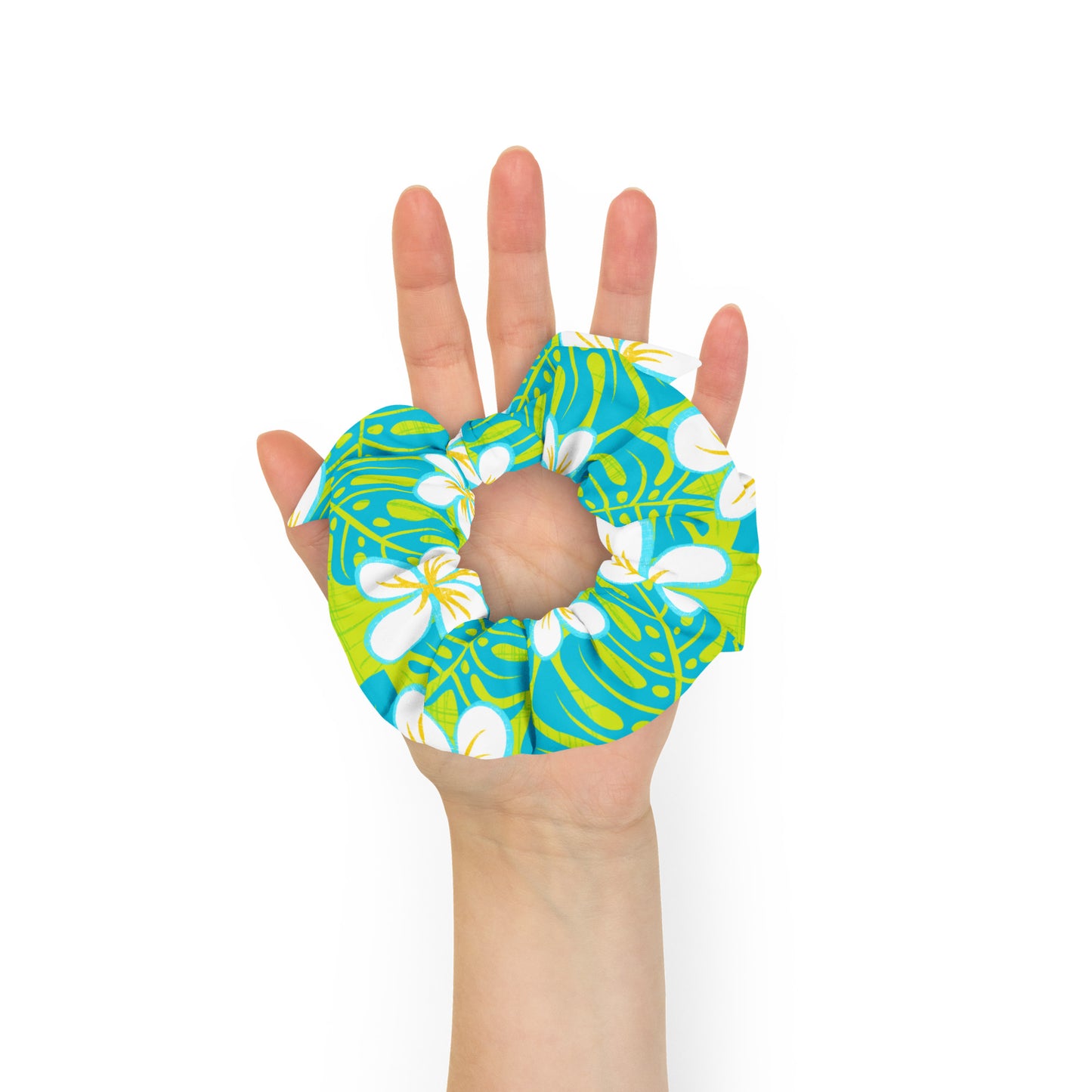 Sour Blue Heaven Recycled Scrunchie