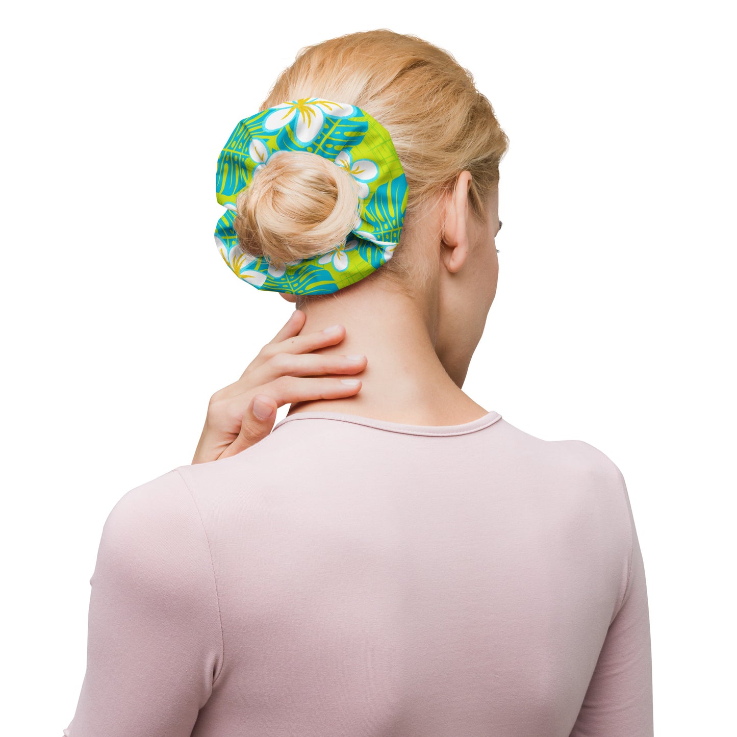 Sour Blue Heaven Recycled Scrunchie