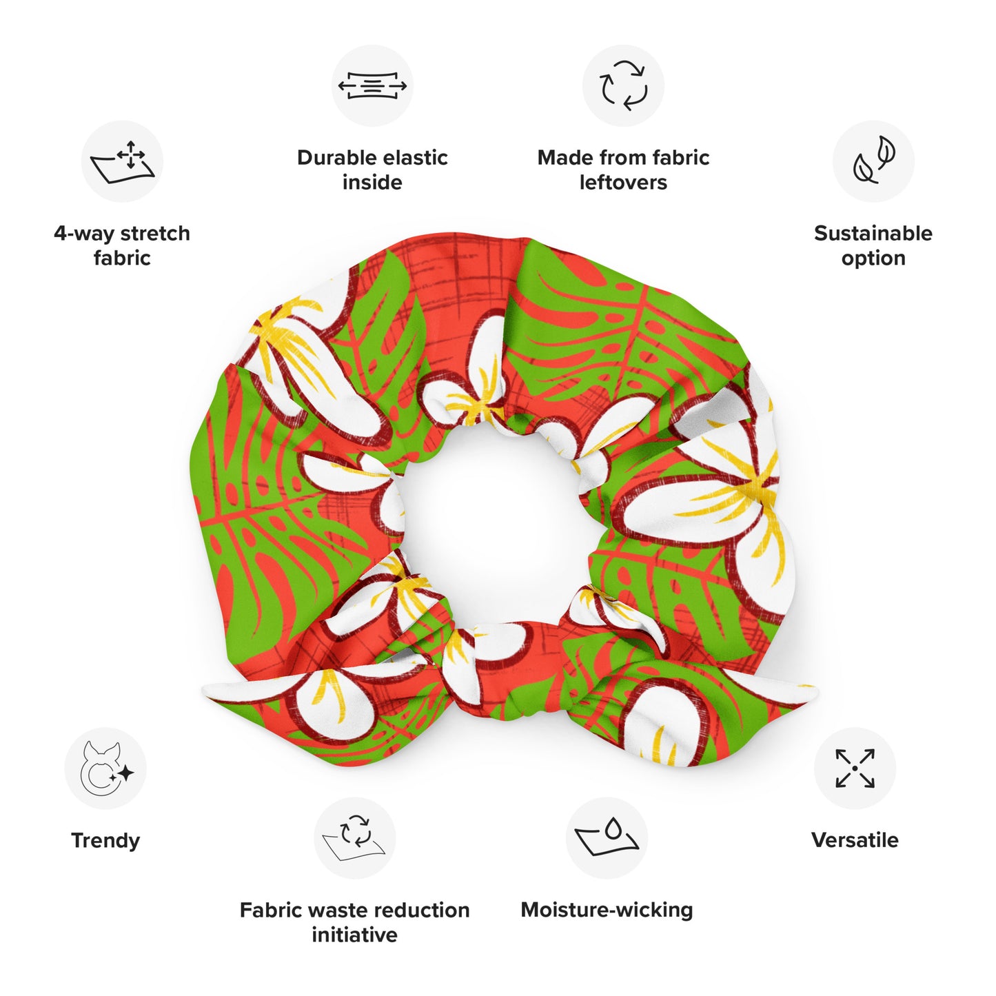 Kalikimaka Recycled Scrunchie