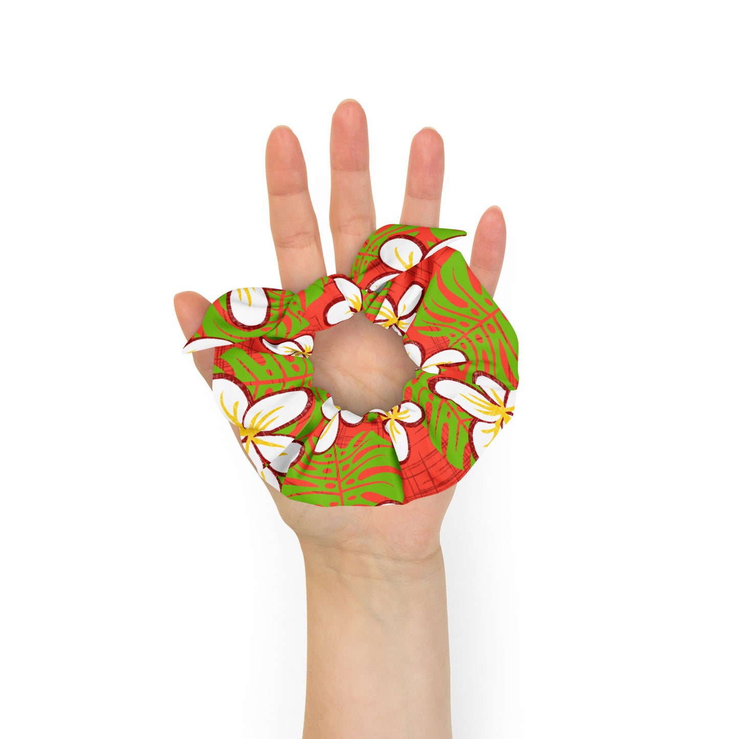 Kalikimaka Recycled Scrunchie