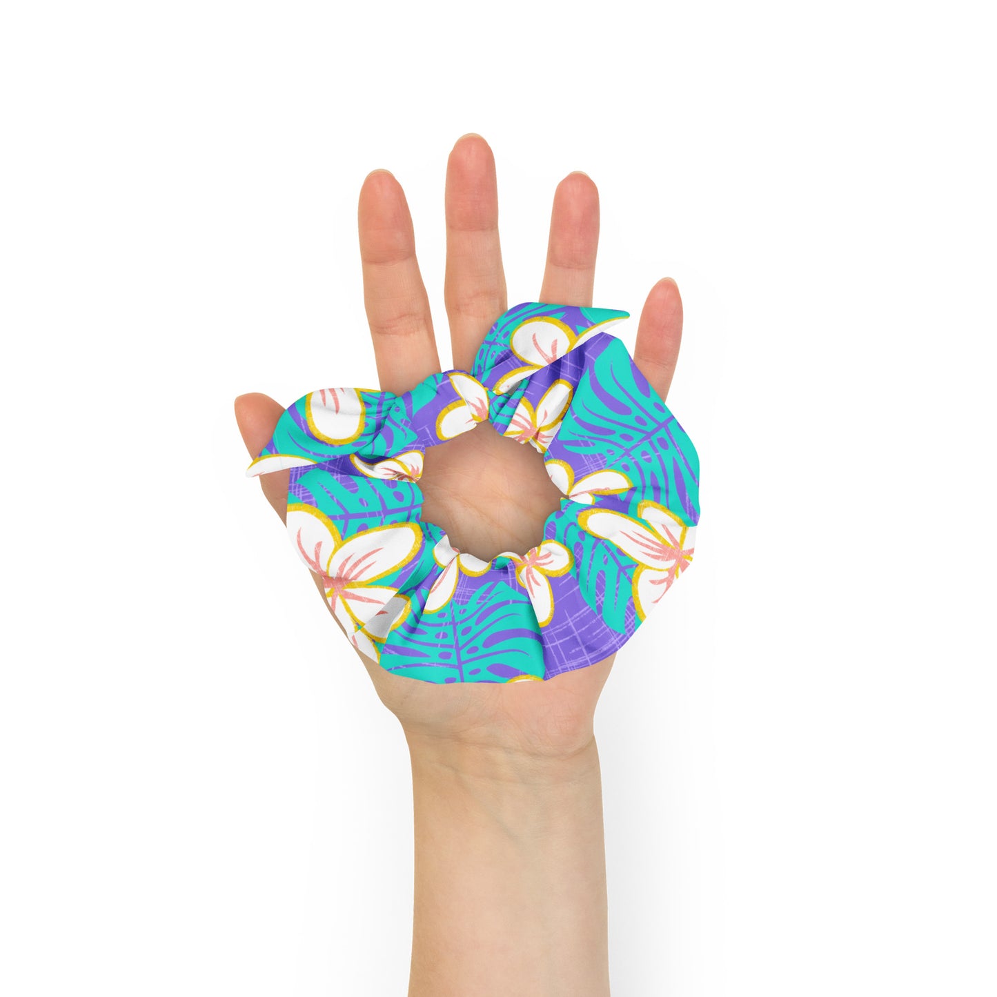 Ube Blue Recycled Scrunchie