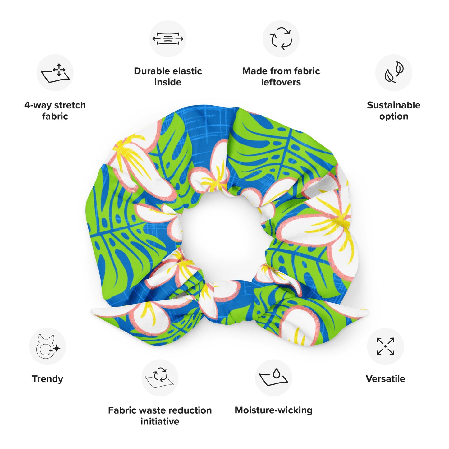 Honolulu Holiday Recycled Scrunchie