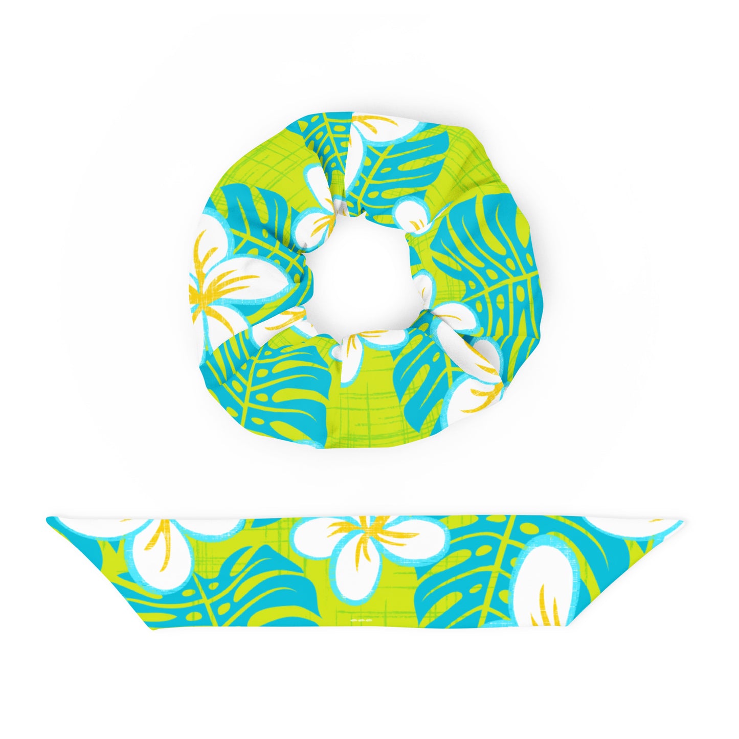 Sour Blue Heaven Recycled Scrunchie