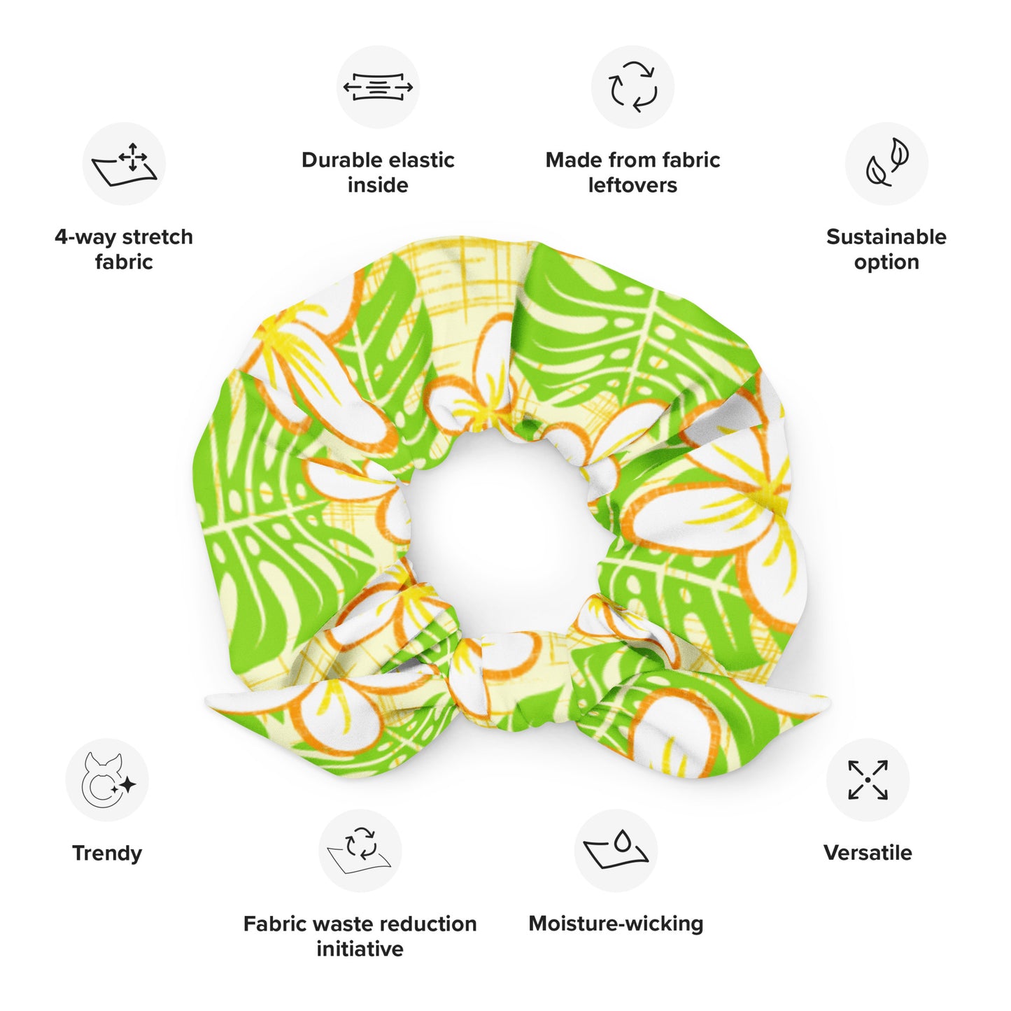 Summer Beach Recycled Scrunchie