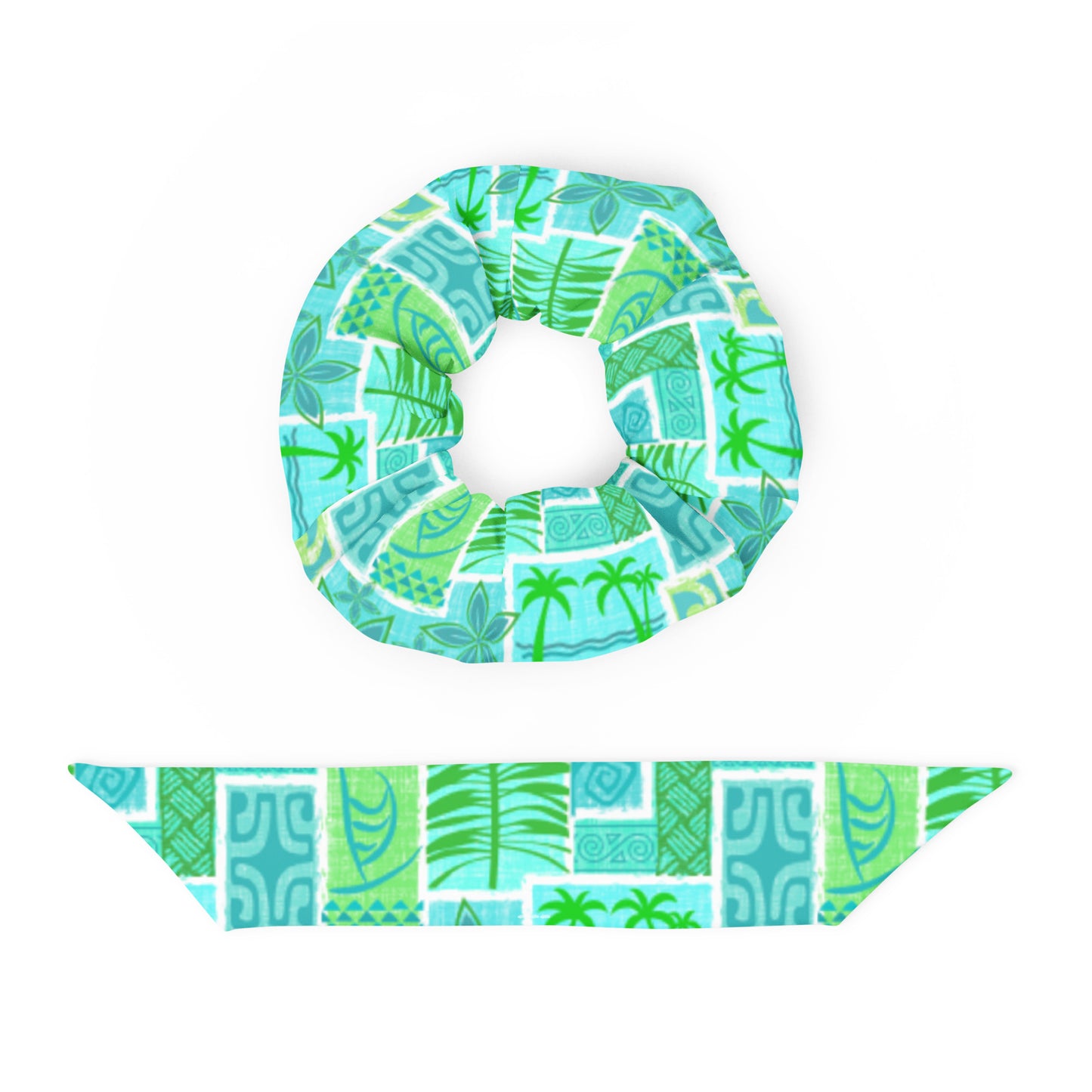 Moku Cool Water Recycled Scrunchie