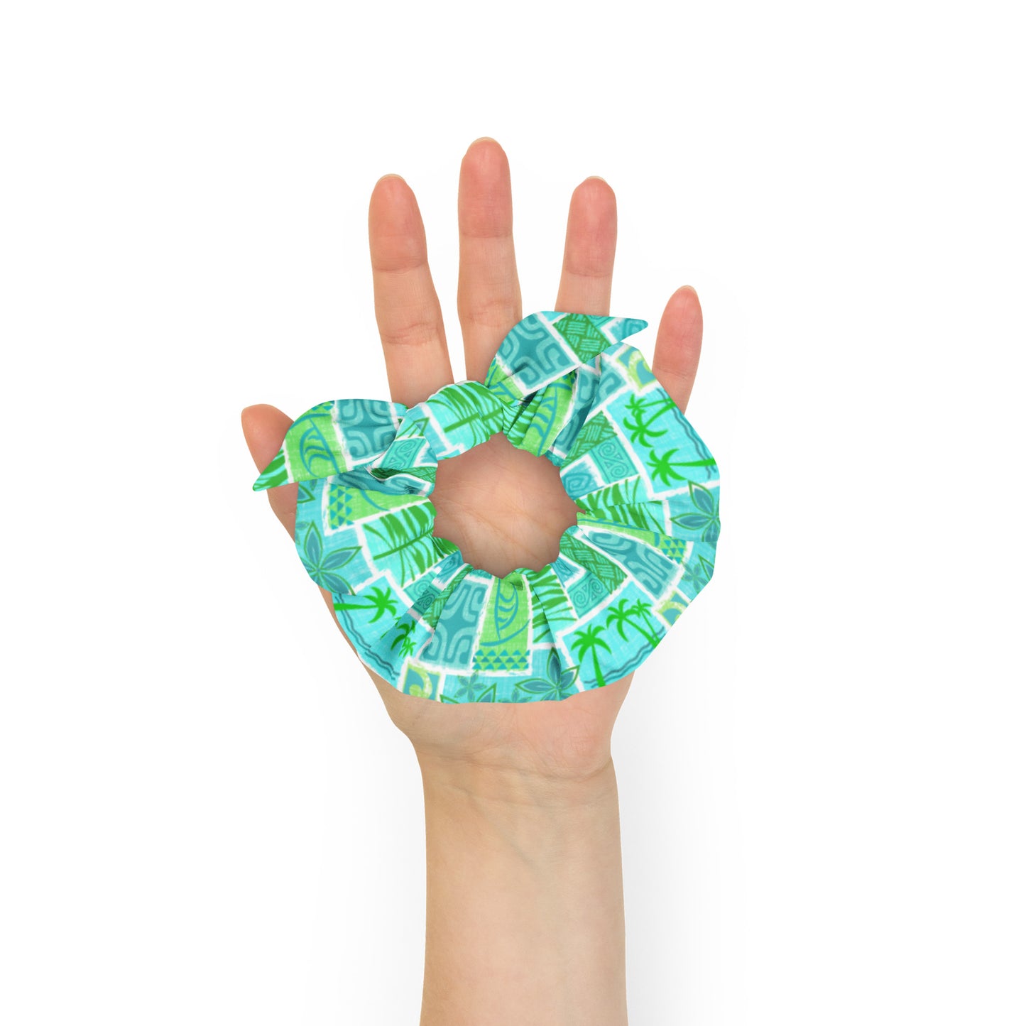 Moku Cool Water Recycled Scrunchie