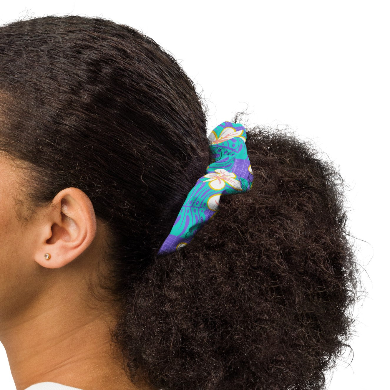 Ube Blue Recycled Scrunchie