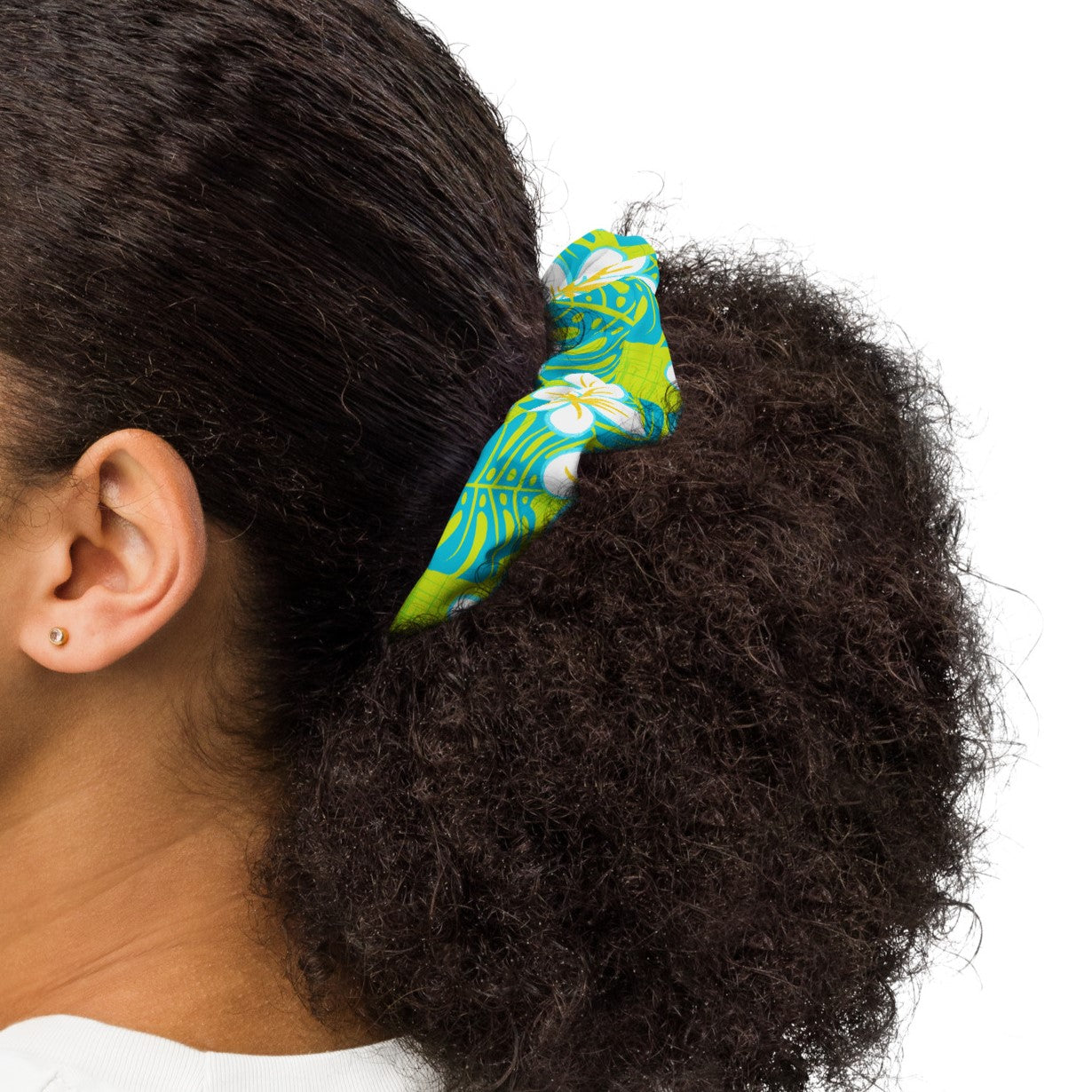 Sour Blue Heaven Recycled Scrunchie