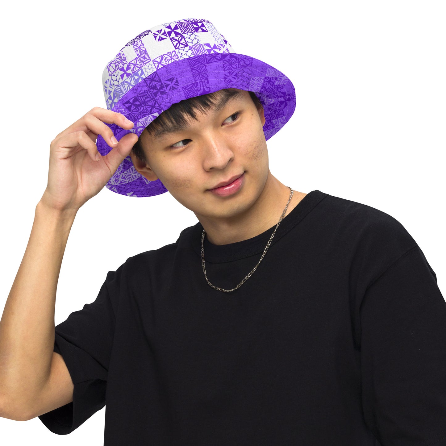 Tapa Tuesday Purple Reversible bucket hat
