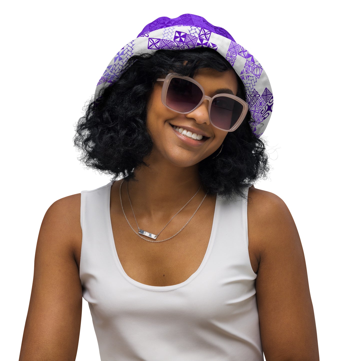 Tapa Tuesday Purple Reversible bucket hat