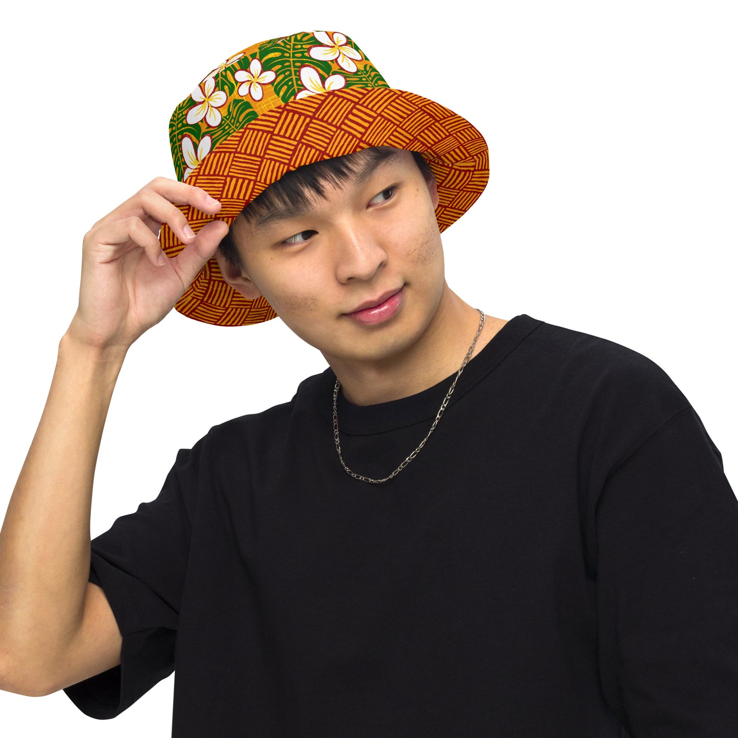 Oahu October Weave Reversible bucket hat