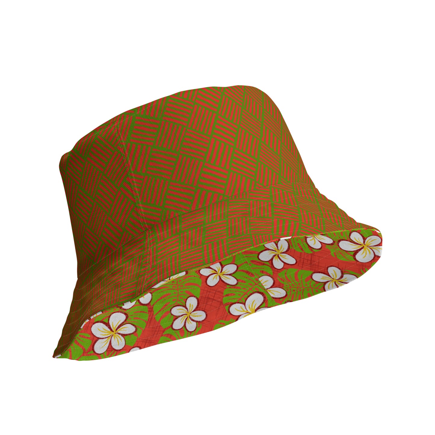 Kalikimaka Weave Reversible bucket hat