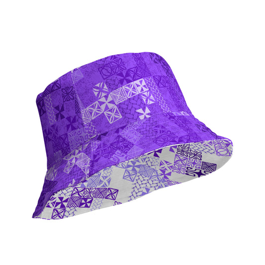 Tapa Tuesday Purple Reversible bucket hat