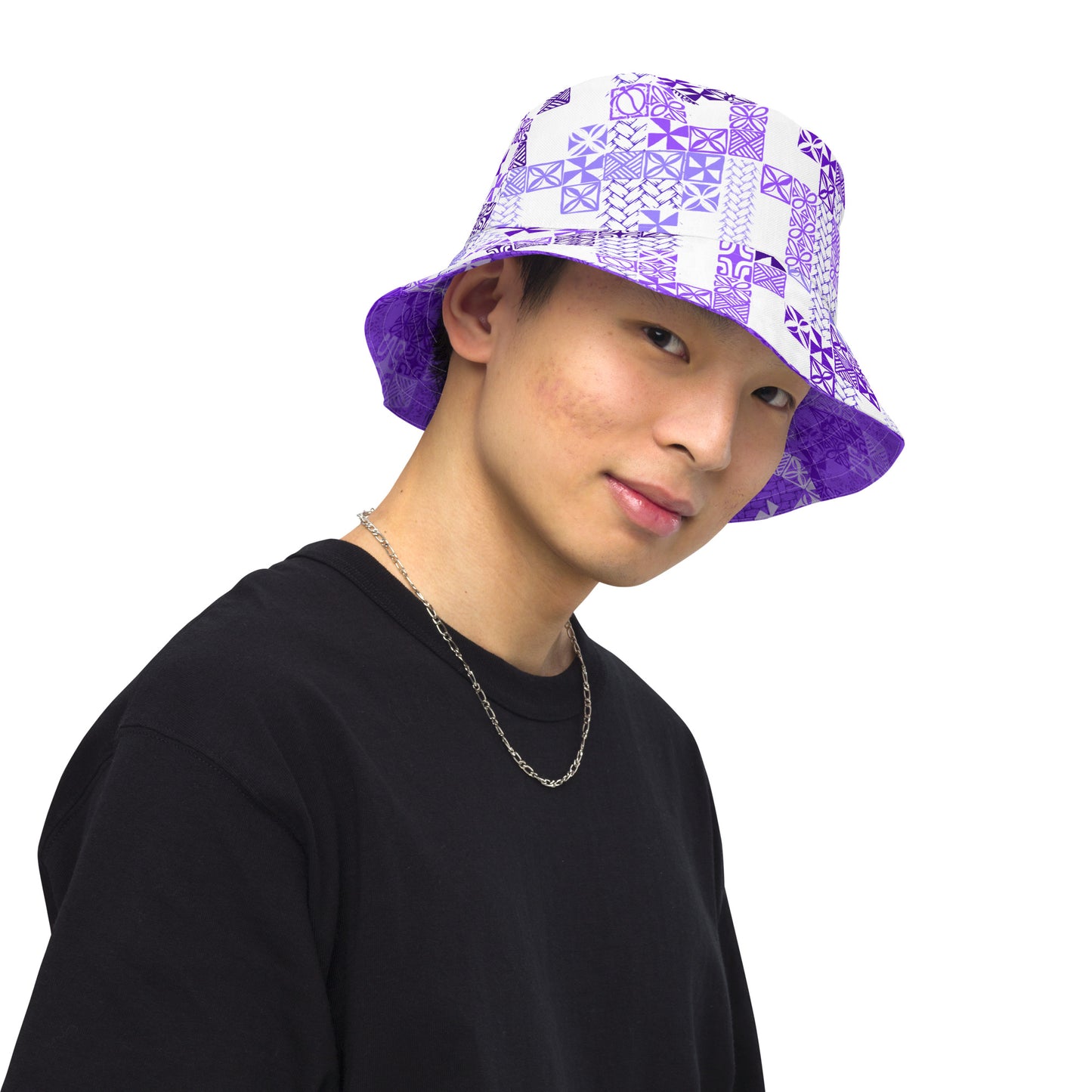 Tapa Tuesday Purple Reversible bucket hat
