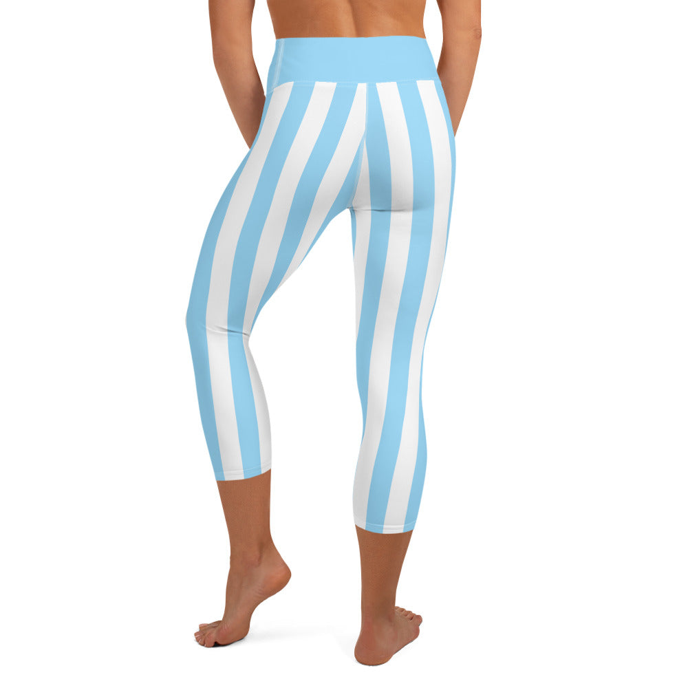 Beachboy Baby Blue Yoga Capri Leggings