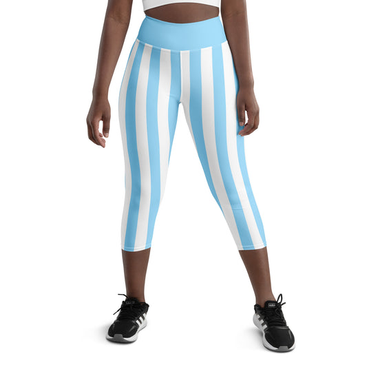 Beachboy Baby Blue Yoga Capri Leggings