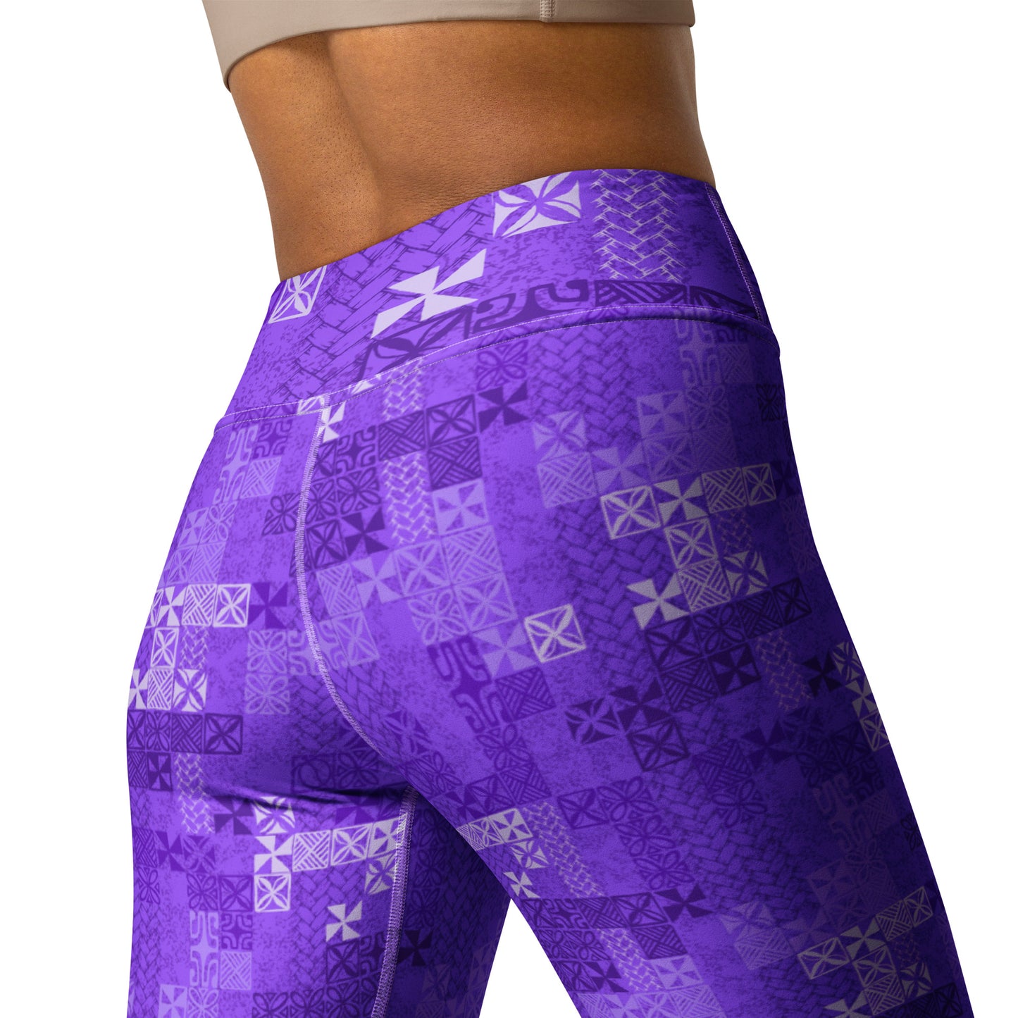 Tapa Tuesday Purple Yoga Leggings