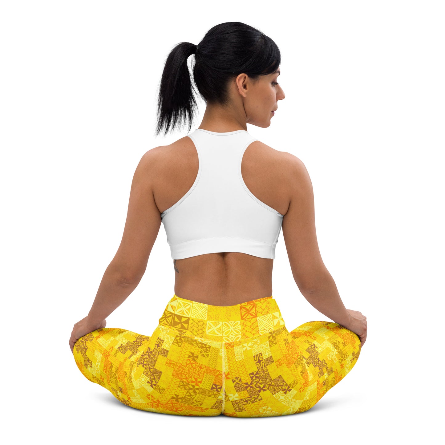 Tapa Tuesday Yellow Yoga Leggings