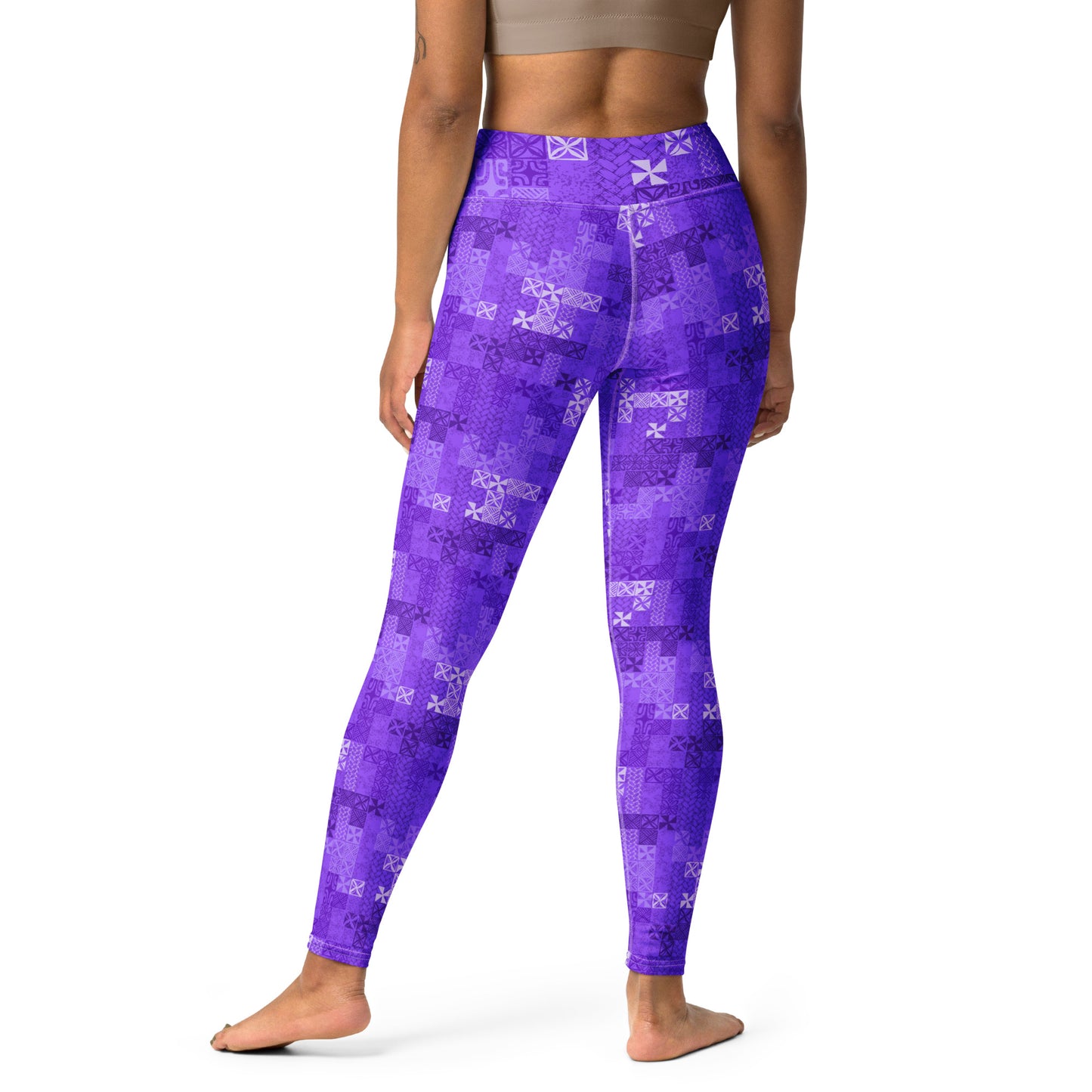 Tapa Tuesday Purple Yoga Leggings