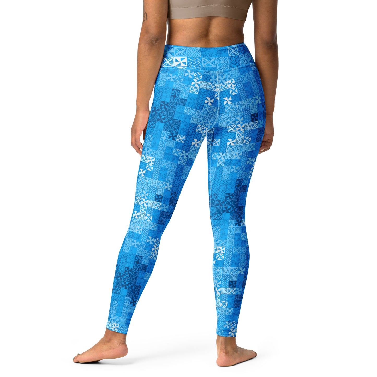 Tapa Tuesday Blue Yoga Leggings