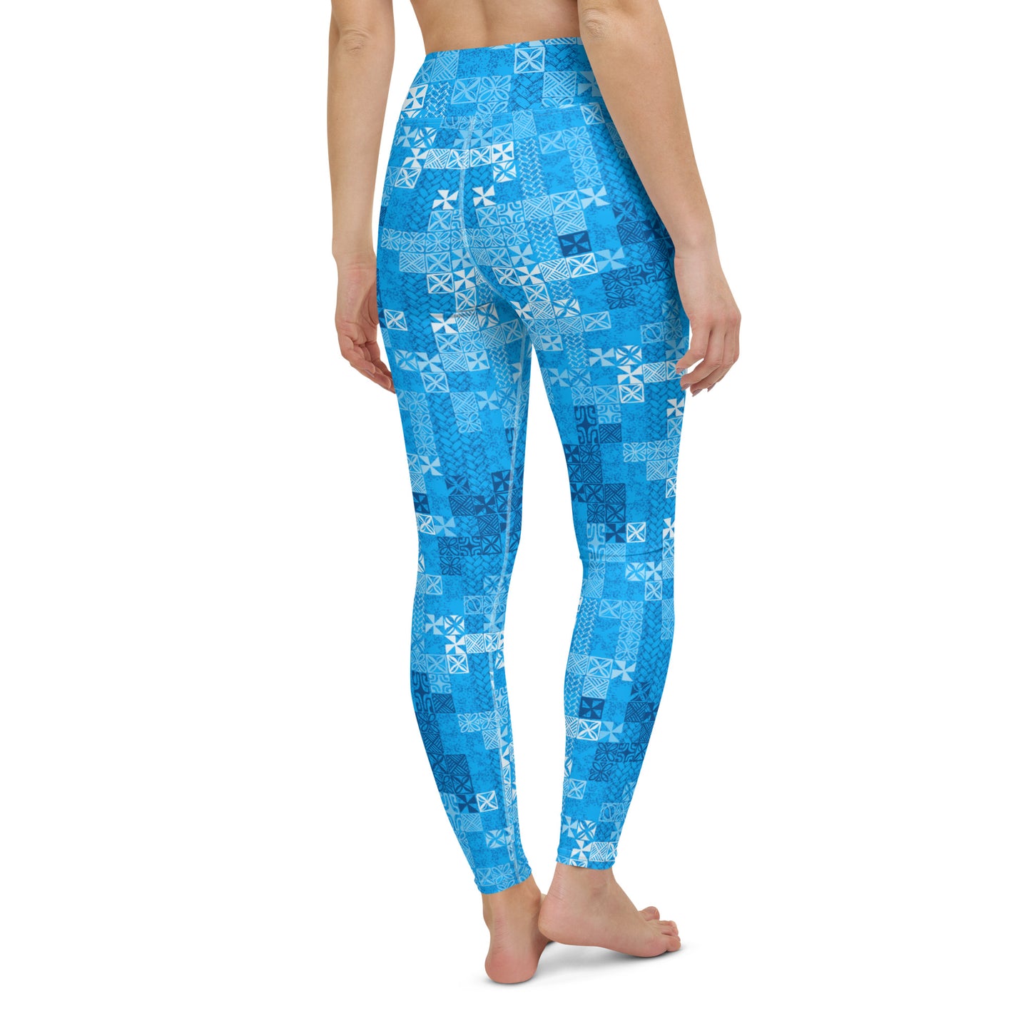 Tapa Tuesday Blue Yoga Leggings