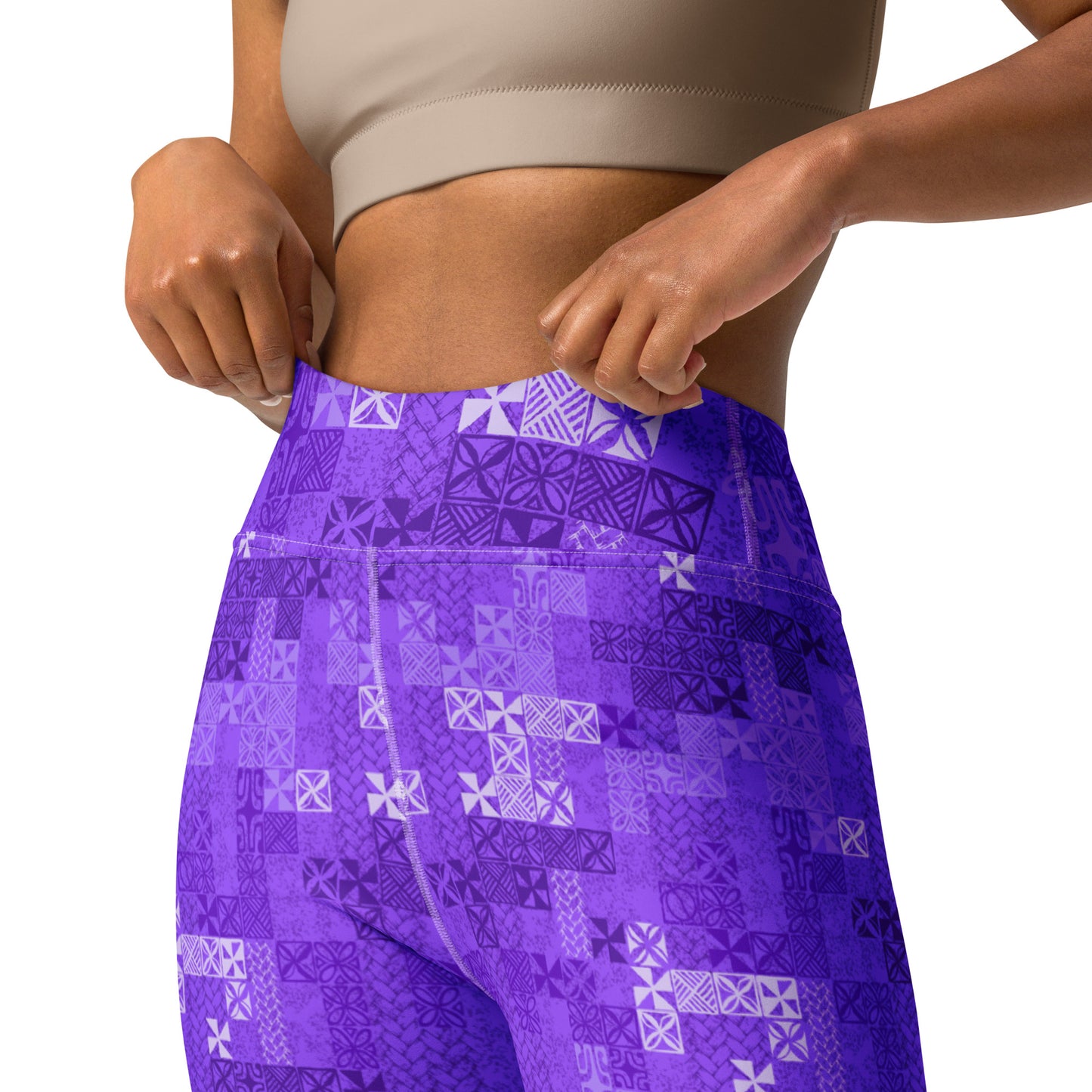 Tapa Tuesday Purple Yoga Leggings