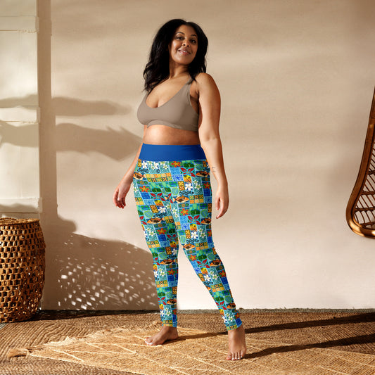 New Hawaiian Motif Yoga Leggings