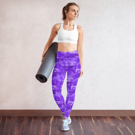 Tapa Tuesday Purple Yoga Leggings
