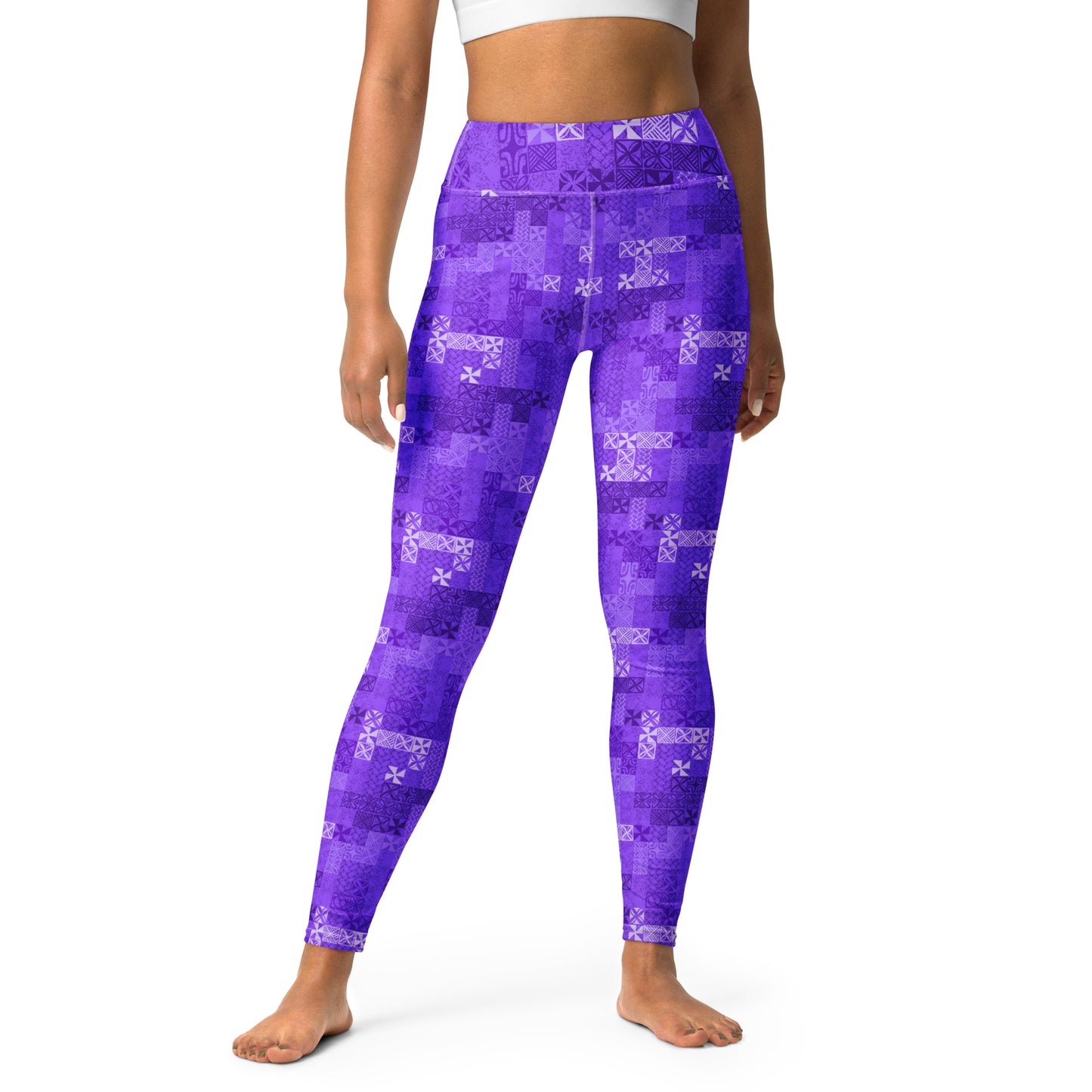 Tapa Tuesday Purple Yoga Leggings