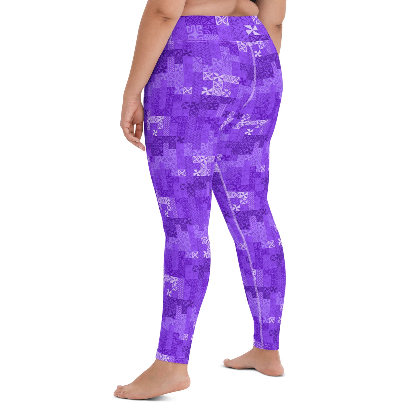 Tapa Tuesday Purple Yoga Leggings