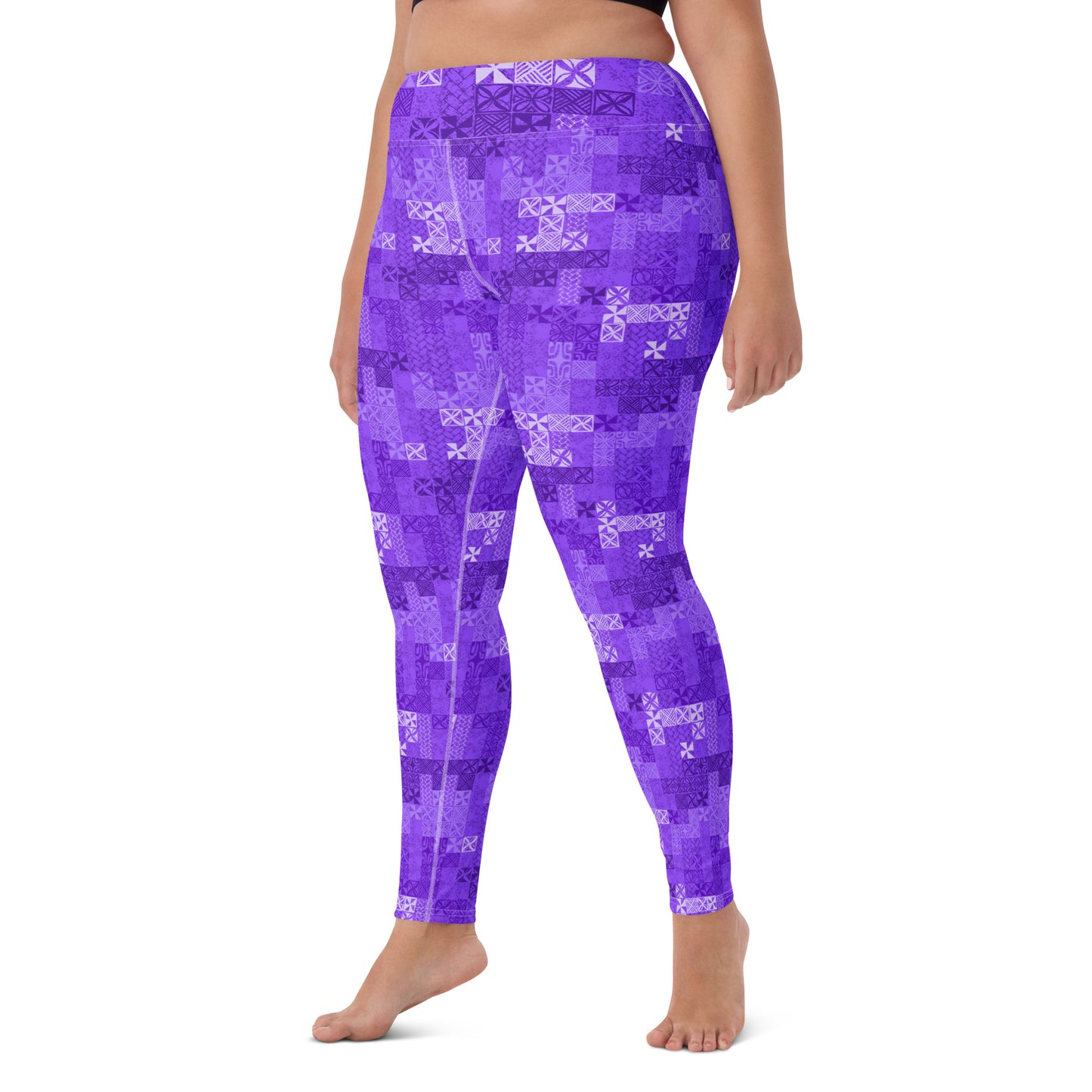 Tapa Tuesday Purple Yoga Leggings