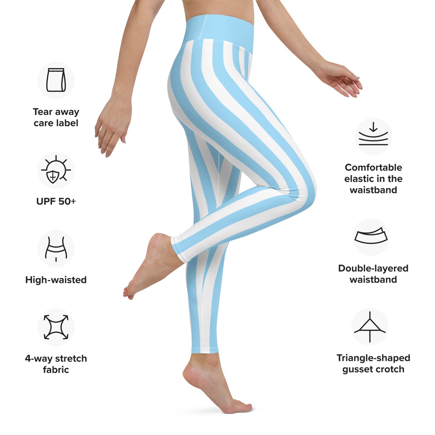 Beachboy Baby Blue Yoga Leggings