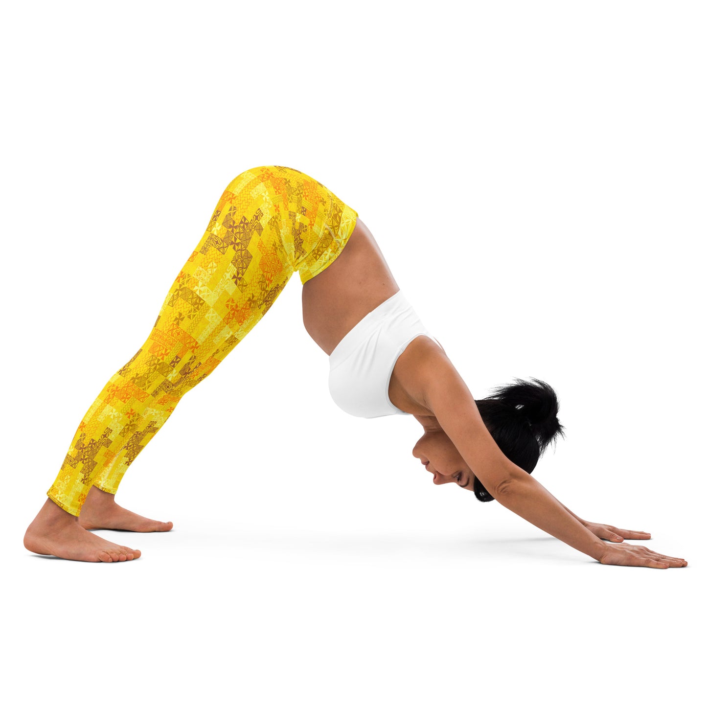 Tapa Tuesday Yellow Yoga Leggings