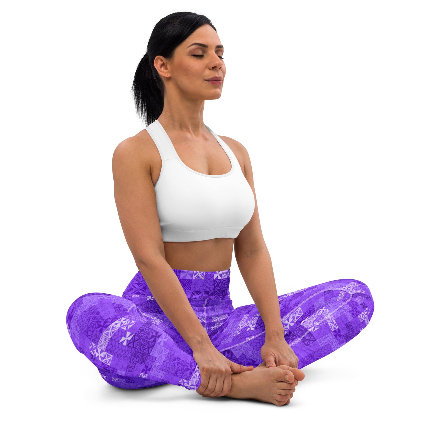 Tapa Tuesday Purple Yoga Leggings