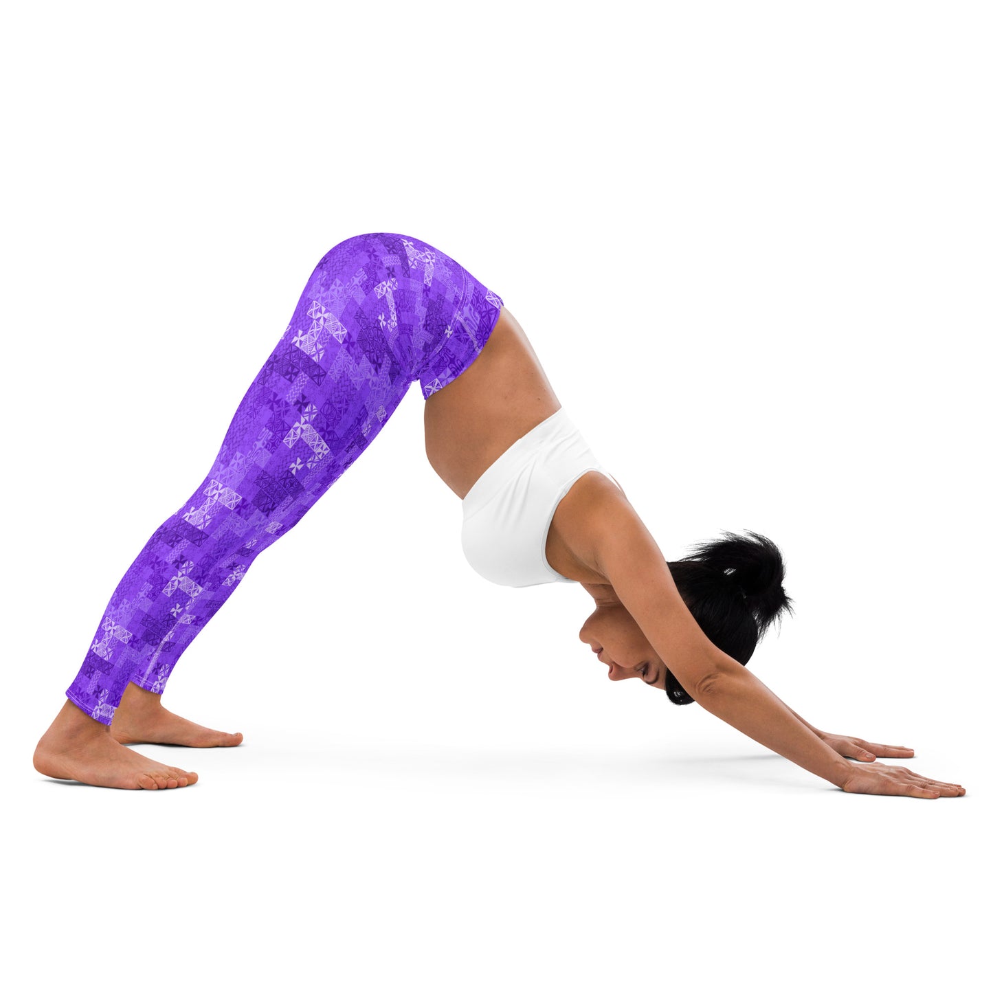 Tapa Tuesday Purple Yoga Leggings