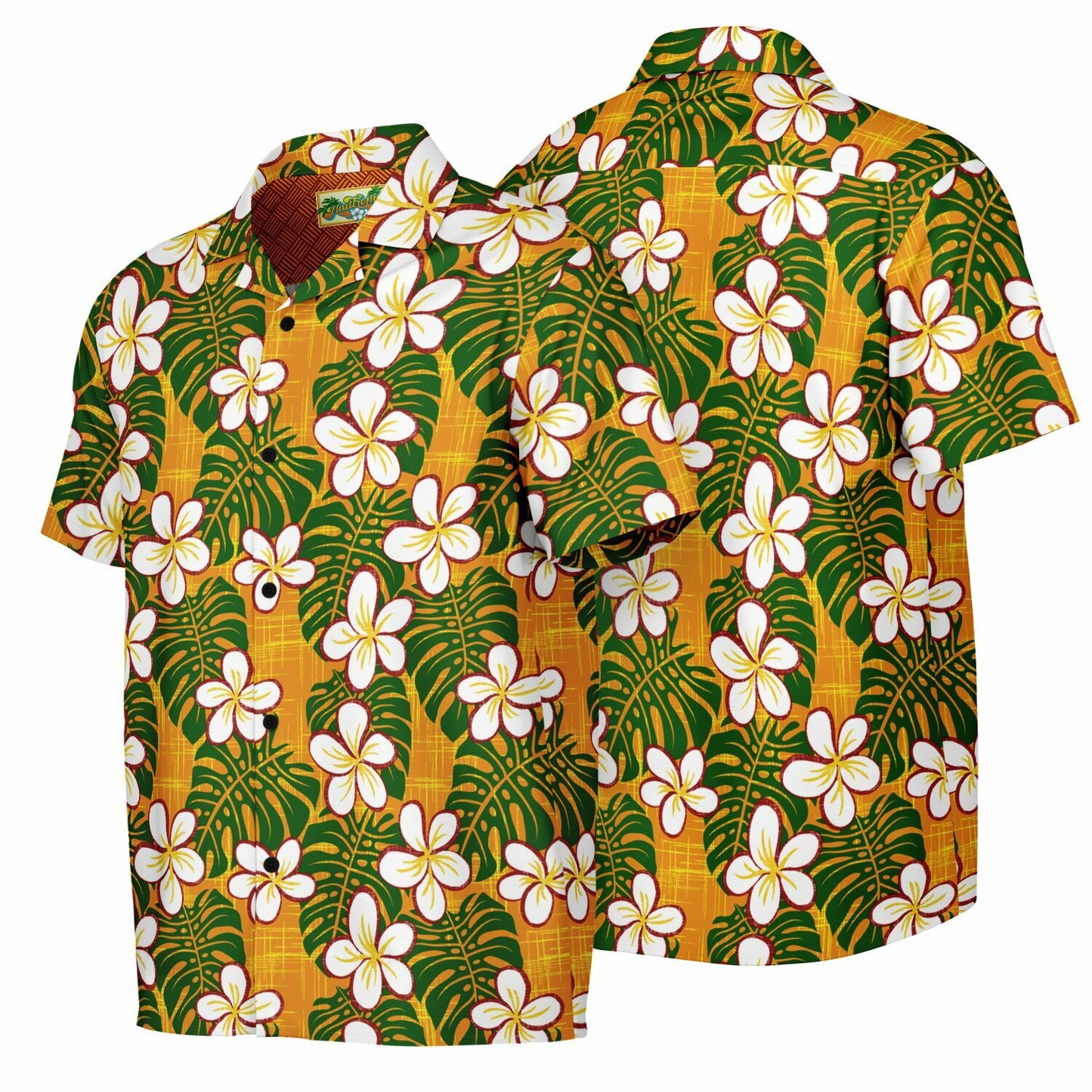 Autumn Aloha Short Sleeve Button-Down Shirt