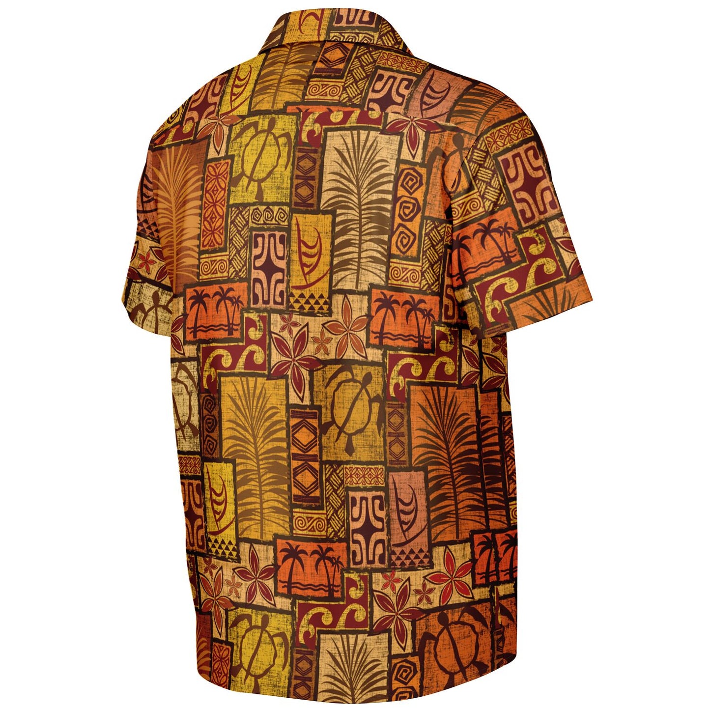 Moku Malihini Pele Sunset Short Sleeve Button-Down Shirt