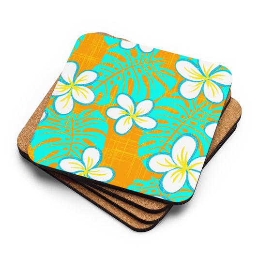 Garden's Edge Get Tropical Cork-back coaster